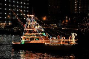 boat parade, destin holiday, florida attractions